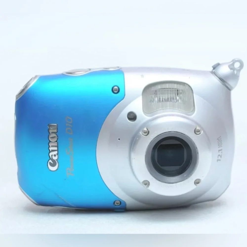 Canon Blue Underwater Photography Camera Near Mint Tested Working Conditions